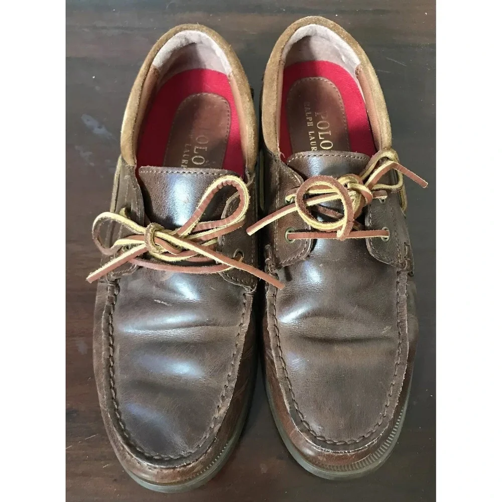 Ralph Lauren Polo Sport Mens Casual Boat Deck Shoes 8.5D